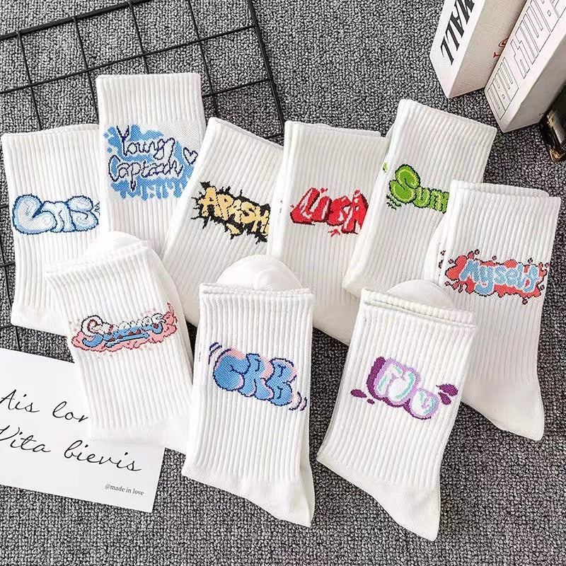 Women's Sports Tube Socks Cotton Socks Japanese Style