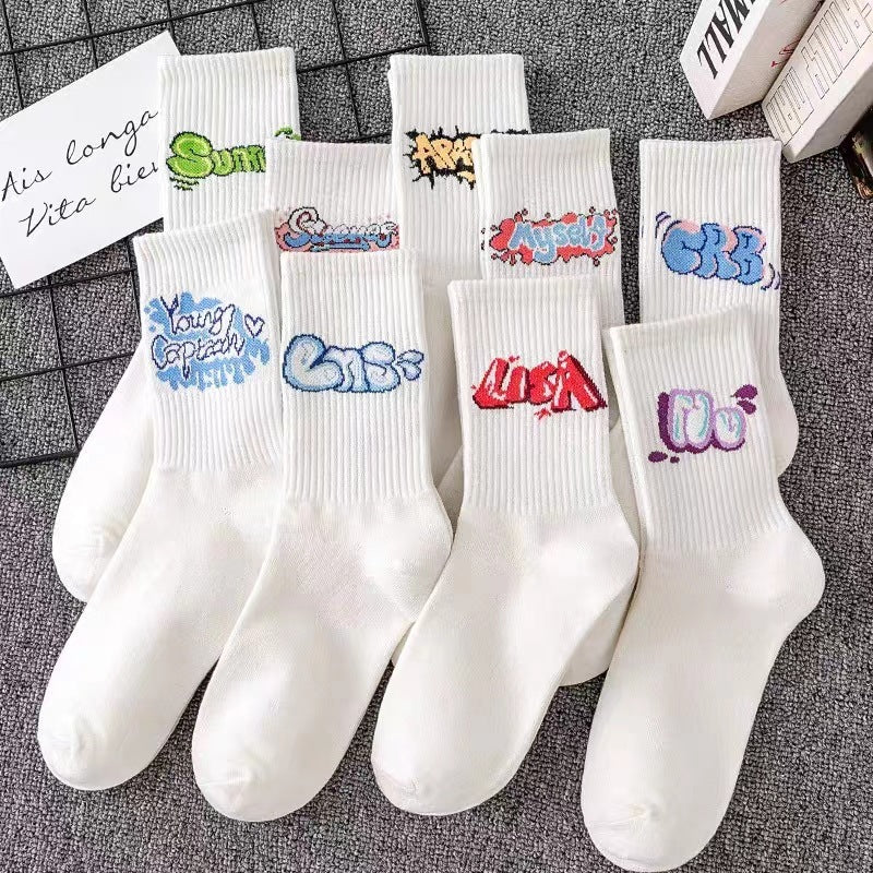 Women's Sports Tube Socks Cotton Socks Japanese Style