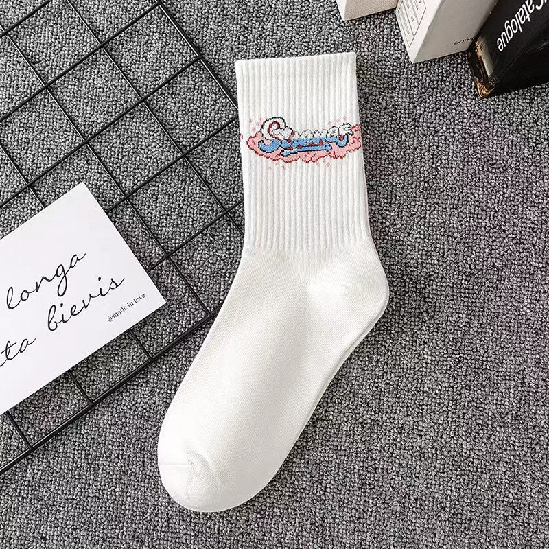 Women's Sports Tube Socks Cotton Socks Japanese Style