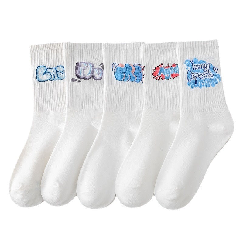 Women's Sports Tube Socks Cotton Socks Japanese Style