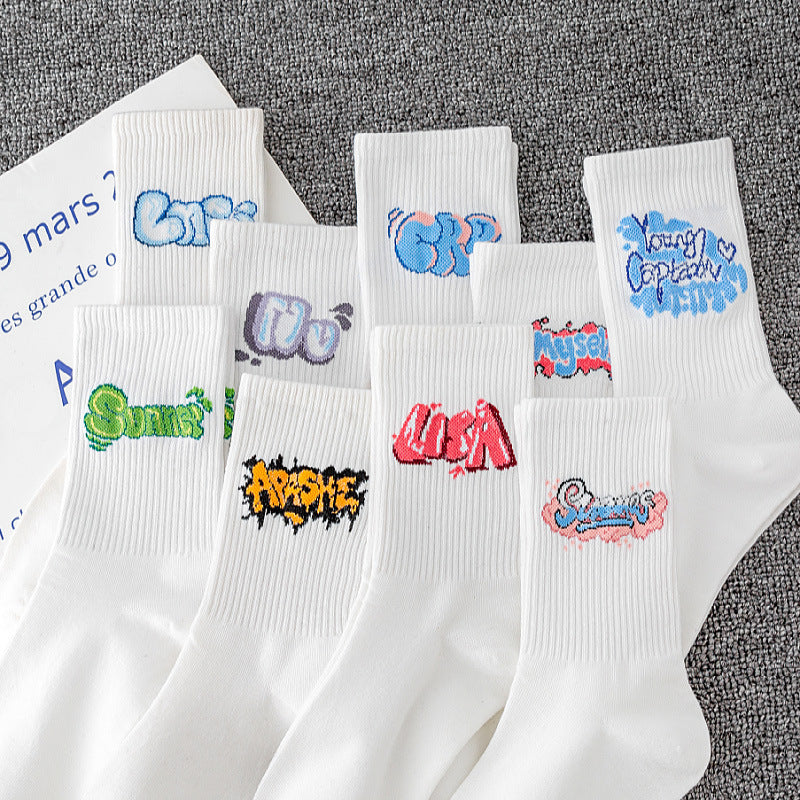 Women's Sports Tube Socks Cotton Socks Japanese Style