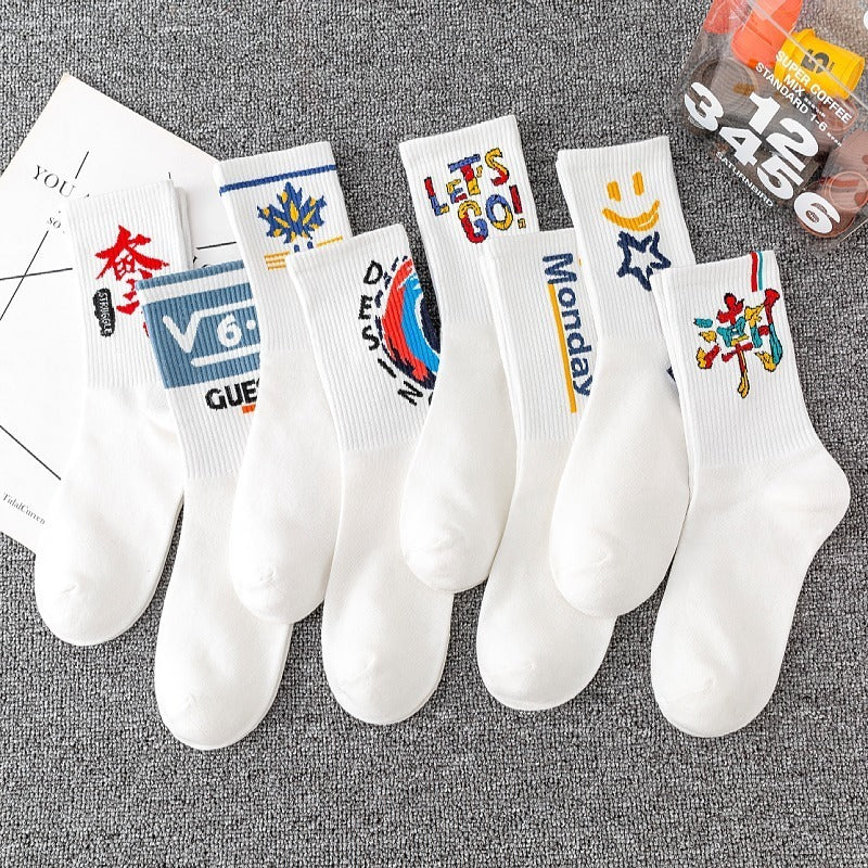 Women's Sports Tube Socks Cotton Socks Japanese Style